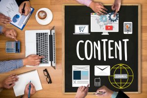 Content Marketing, Online Concept , Content Data Blogging Media